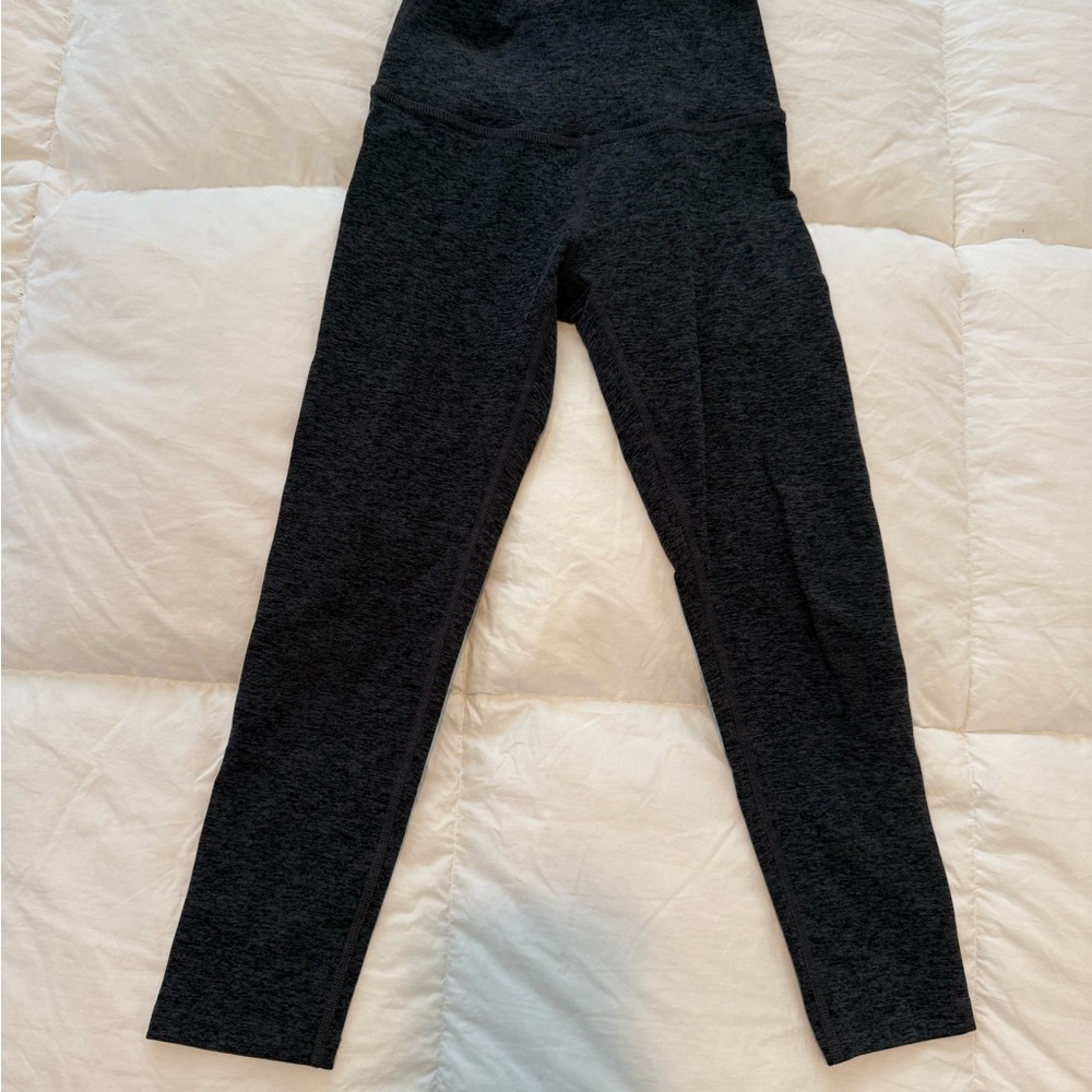 Beyond Yoga Spacedye Charcoal Heather Leggings 7/8 Length - XS